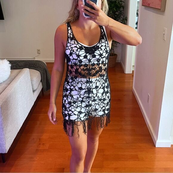 Free People Crochet Dress Swim Cover - Picture 1 of 4